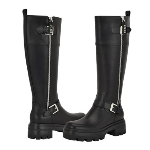 Guess Lynnie Wide Calf Black Boots NWT - Picture 6 of 7